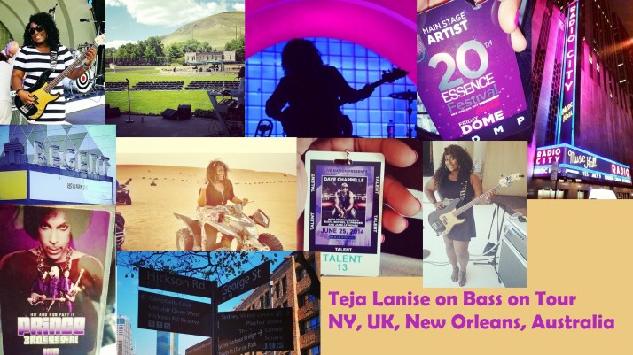 Bassist Teja Lanise is living the dream, while touring with Janell Monae in the U.S., UK, Australia, and Europe!